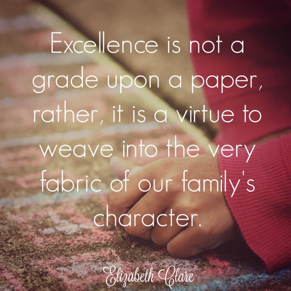Expecting Excellence in Homeschooling