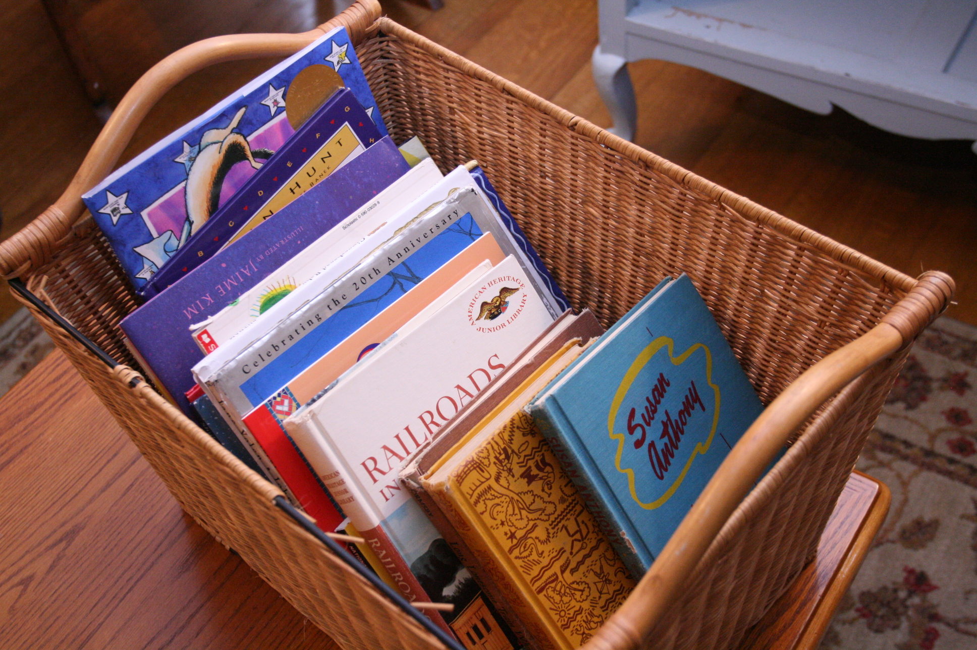 Helpful Homeschool Habit:  Implementing a Book Basket