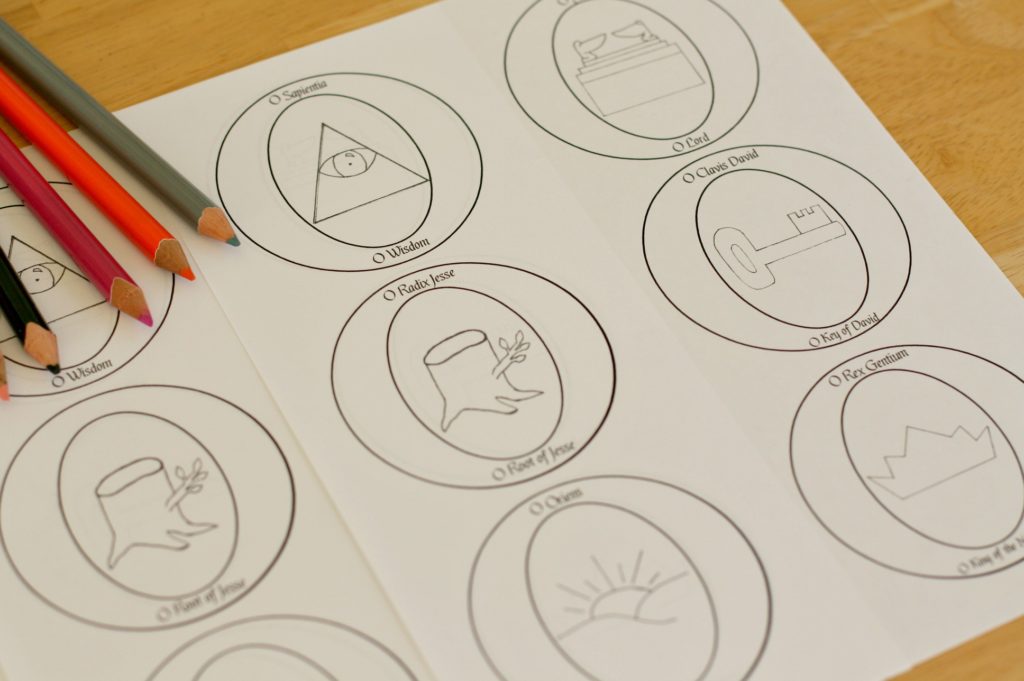 Printable O Antiphon Ornaments - elizabeth clare