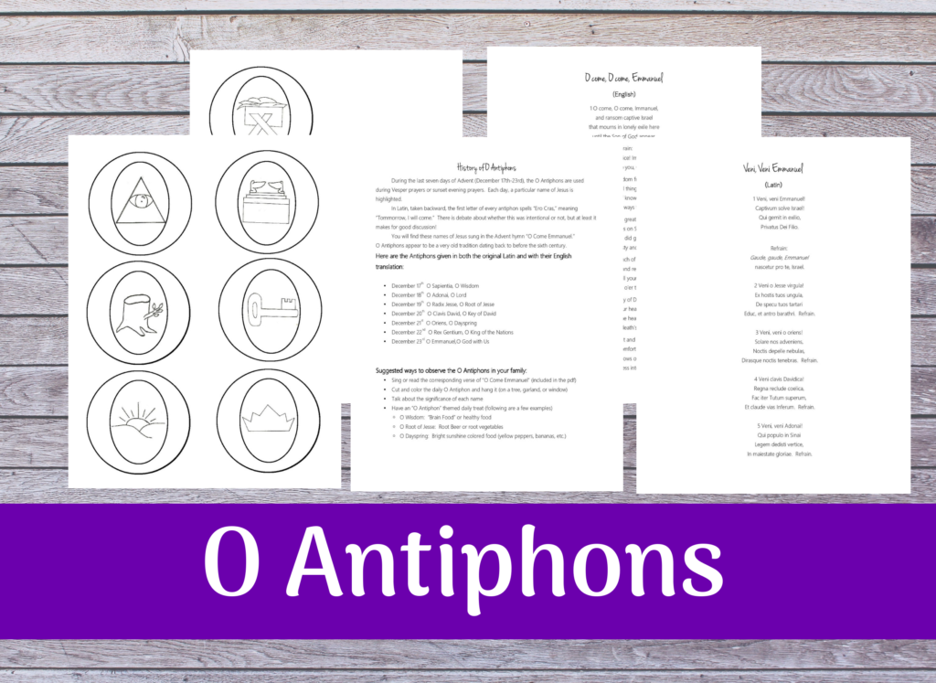 O Antiphons Printable Printable World Holiday