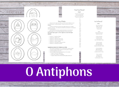 Printable O Antiphon Ornaments - elizabeth clare