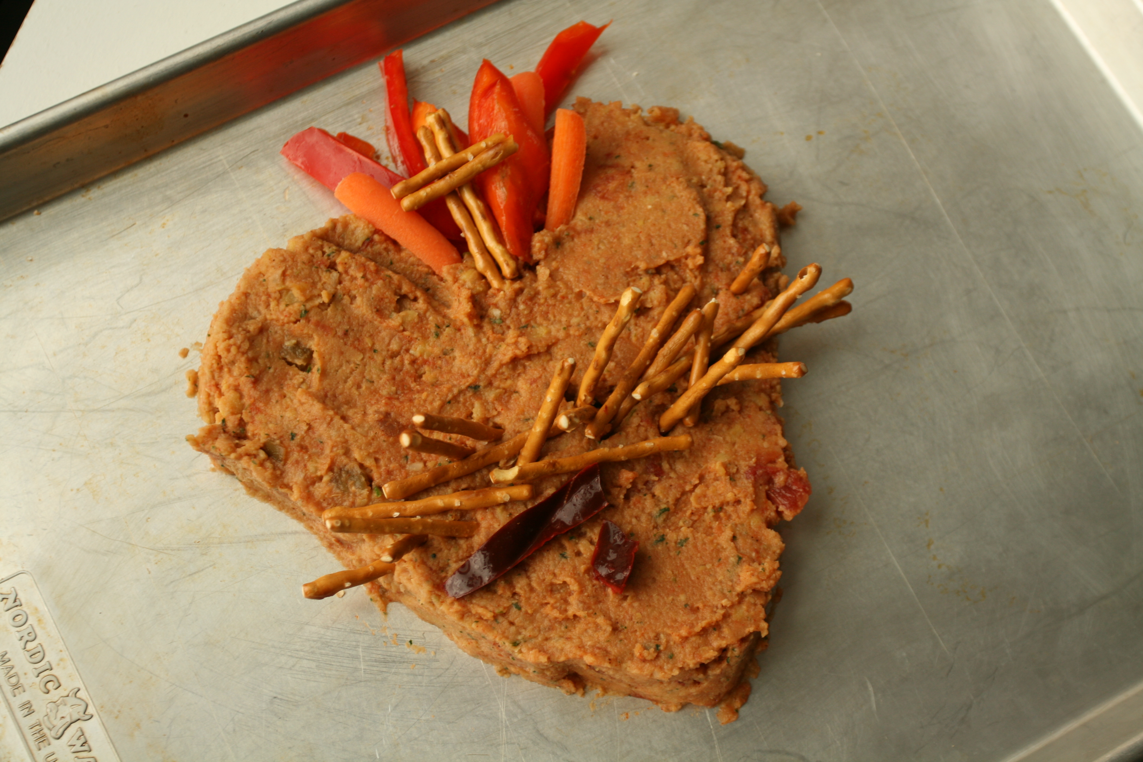 Sacred Heart Hummus and Veggie Tray