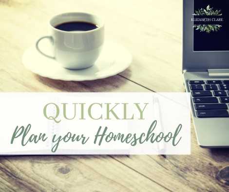 Quickly Plan Your Homeschool Year - elizabeth clare